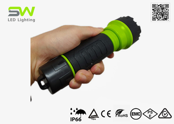 Der Vorlagen-2 x Taschen-Taschenlampen-Fackel-kampierende Rettung c-Batterie-LED im Freien