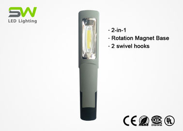 Dauerhafte wieder aufladbare 2 in 1 Hand-LED-Arbeits-Licht mit 2 Haken und Magneten