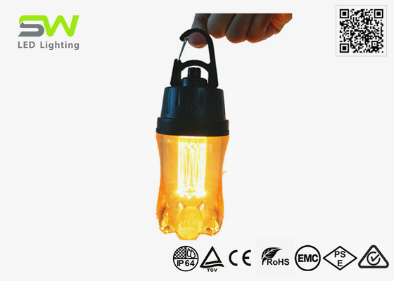 Wiederaufladbares kleines Led-Campingzelt Laterne Warmweißstrahl Karabiner Haken