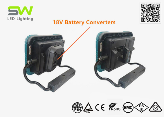 18V-Werkzeugbatterie-betrieben, tragbare Led-Arbeitsleuchten, magnetisch mit Griff