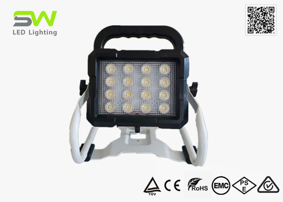 5000 Lumens Wiederaufladbare 18V Batteriebetriebene Arbeitsleuchten mit Metallständer