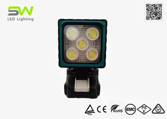 25W Kompakte Handlampe mit 18V Makita Akku und Griff zur Inspektion