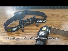 Nachladbare Bewegungssensor-Scheinwerfer Vielseitiges Fackellicht mit Magnet-Taschenklemm